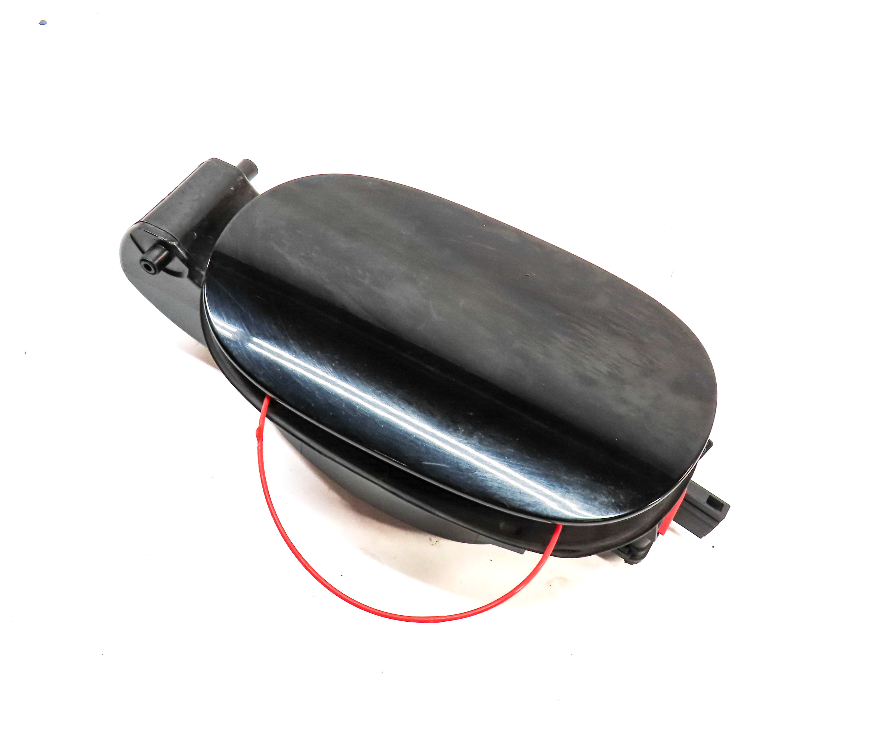 2011-2018 PORSCHE CAYENNE (958) FUEL TANK DOOR w/ HOUSING (Black) — exact item pictured